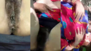 गाँव की आंटी की खेतों में चुदाई का बीएफ एमएमएस