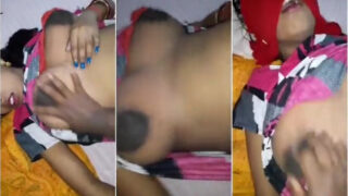 गाँव की बिग बूब्स गर्ल को चमाट मारी बूब्स पर चोदते हुए`