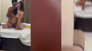 Indian porn MMS clip of a guy fucking his gf in doggy style