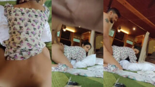Indian Aunty gets fucked in the doggy position by her lover